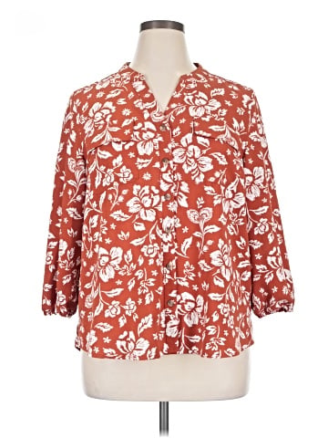 Croft & Barrow 3/4 Sleeve Blouse (view 1)