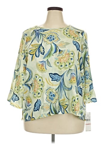 Alfred Dunner 3/4 Sleeve Blouse (view 1)