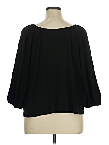 White House Black Market 3/4 Sleeve Blouse (view 2)