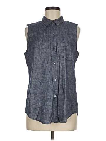 Theory Sleeveless Button-Down Shirt (view 1)