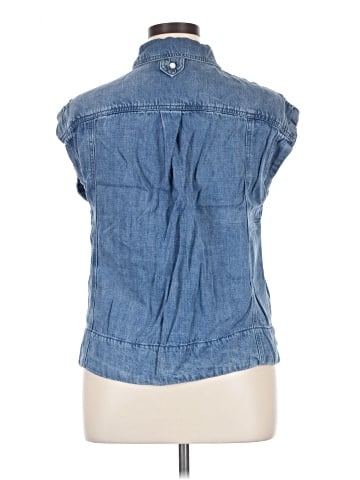 Velvet Heart Sleeveless Button-Down Shirt (view 2)