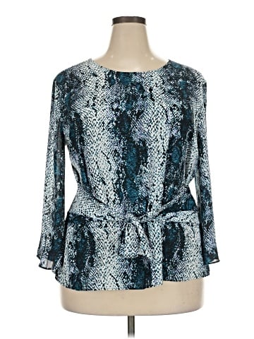 Worthington 3/4 Sleeve Blouse (view 1)