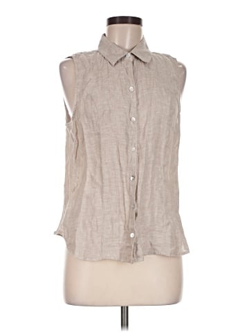 Tahari Sleeveless Button-Down Shirt (view 1)