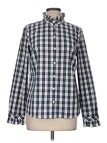 J.Crew Factory Store Long Sleeve Button-Down Shirt (view 1)