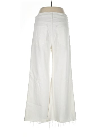 Madewell Flared Wide-Leg Crop Jeans in Pure White (view 2)