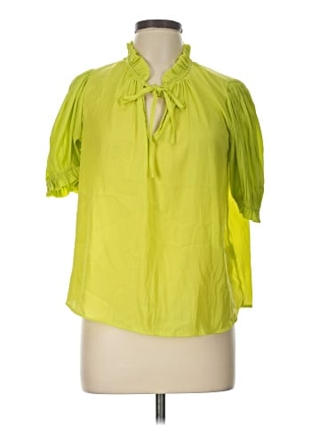 Rose + Olive Short Sleeve Blouse (view 1)
