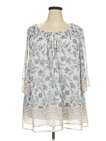 Black Rainn 3/4 Sleeve Blouse (view 1)