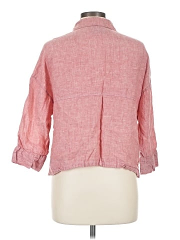Sigrid Olsen 3/4 Sleeve Button-Down Shirt (view 2)