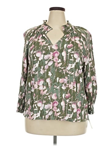 Caslon 3/4 Sleeve Blouse (view 1)