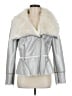 INC International Concepts 100% Polyester Metallic Silver Jacket Size M - photo 1