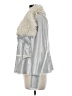 INC International Concepts 100% Polyester Metallic Silver Jacket Size M - photo 5
