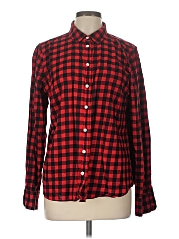 J.Crew Factory Store Long Sleeve Button-Down Shirt (view 1)