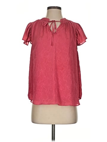 LC Lauren Conrad Short Sleeve Blouse (view 1)