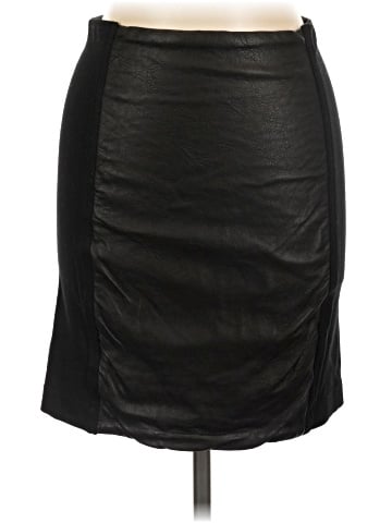 Theory Faux Leather Skirt (view 1)