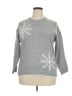 Unbranded 100% Polyester Silver Gray Pullover Sweater Size 2X - photo 1