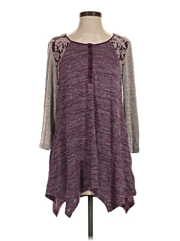 LOGO by Lori Goldstein 3/4 Sleeve Top (view 1)