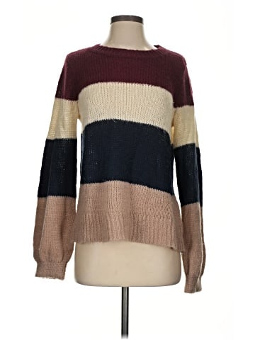 Hem & Thread Pullover Sweater (view 1)