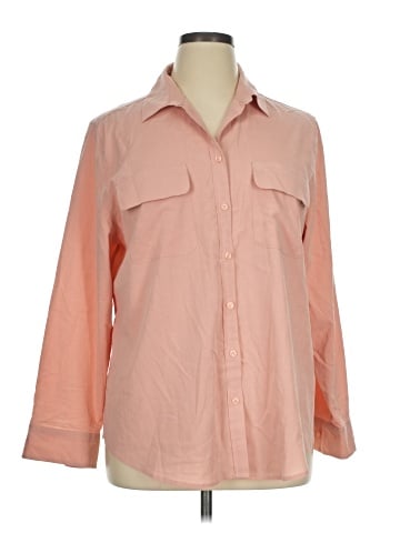 Chico's 3/4 Sleeve Button-Down Shirt (view 1)