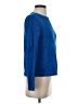 Vila Solid Blue Pullover Sweater Size S - photo 4