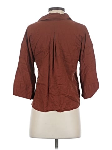 H&M 3/4 Sleeve Button-Down Shirt (view 2)
