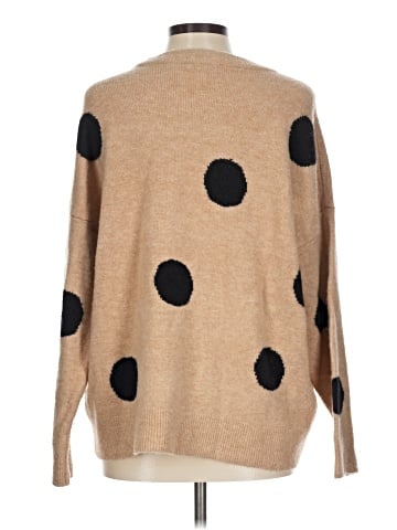 Madewell Dot Graystone Pullover Sweater in Coziest Yarn (view 2)