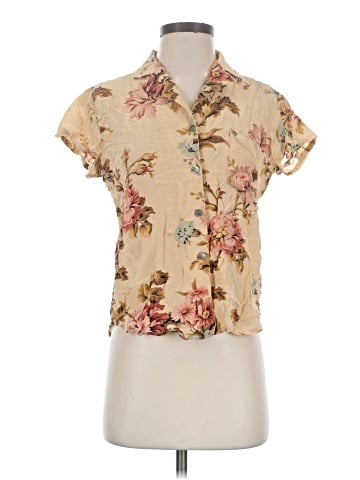 Evan Picone Short Sleeve Silk Top (view 1)
