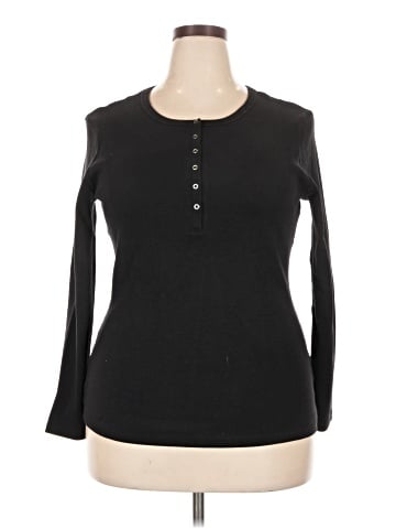 Universal Standard Long Sleeve Henley (view 1)