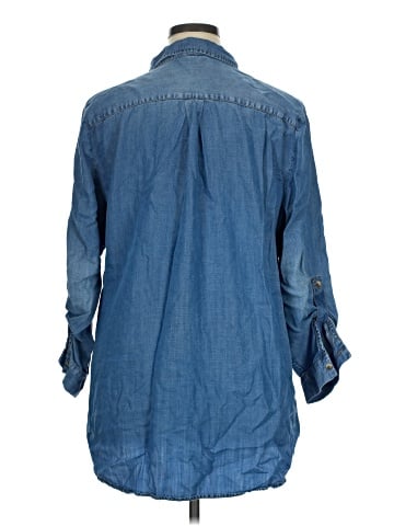 Chico's 3/4 Sleeve Button-Down Shirt (view 2)