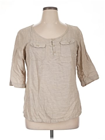 Eddie Bauer 3/4 Sleeve T-Shirt (view 1)