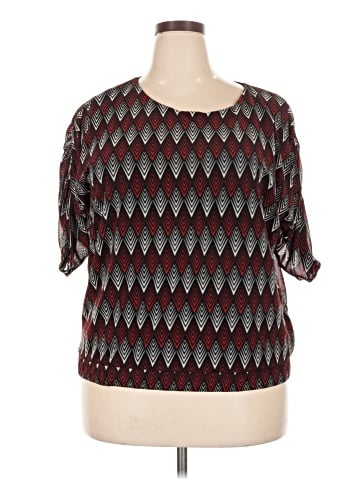 Worthington Short Sleeve Blouse (view 1)