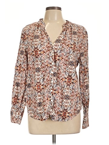 Ann Taylor LOFT Long Sleeve Blouse (view 1)