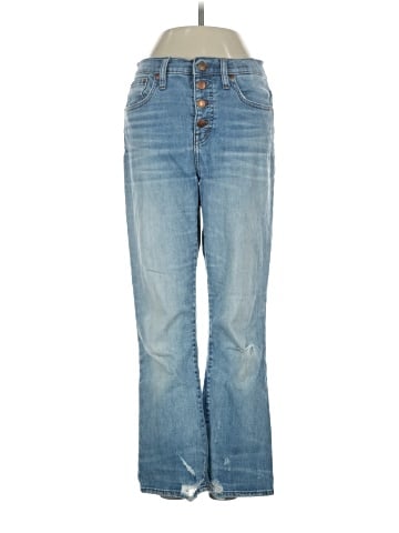 Madewell Cali Demi-Boot Jeans in Bess Wash: Button-Front Edition (view 1)
