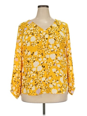 Halogen 3/4 Sleeve Blouse (view 1)