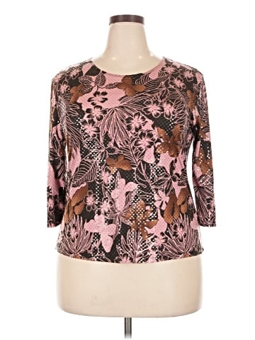 Brittany Black 3/4 Sleeve Top (view 1)