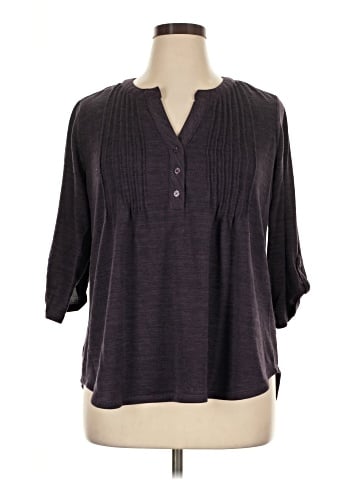Notations 3/4 Sleeve Blouse (view 1)