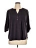 Notations Gray 3/4 Sleeve Blouse Size 1X - photo 1