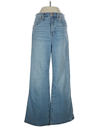 Madewell High-Rise Flare Jeans in Caine Wash (view 1)