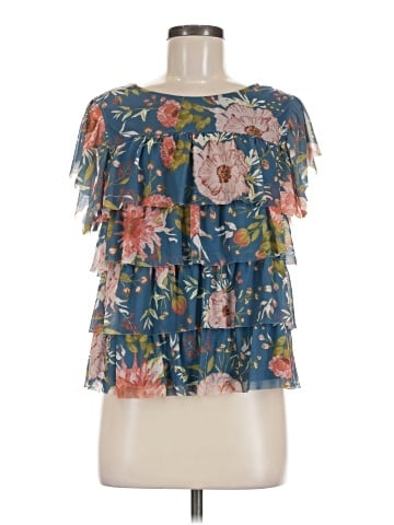 LC Lauren Conrad Short Sleeve Blouse (view 1)