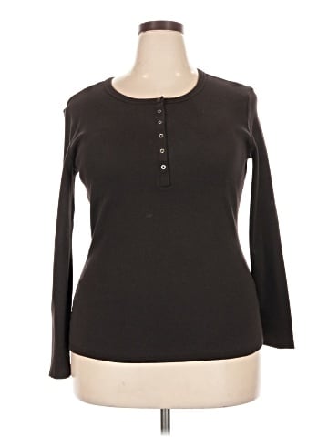 Universal Standard Long Sleeve Henley (view 1)