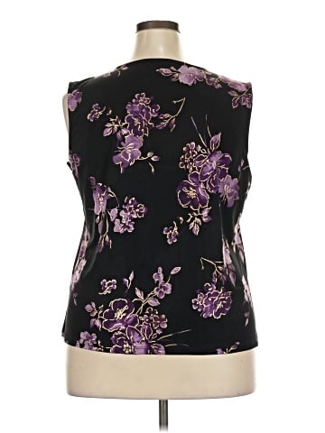Black Label by Evan Picone Sleeveless T-Shirt (view 2)