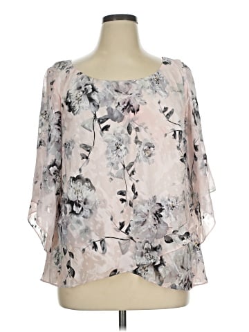 Alex Evenings 3/4 Sleeve Blouse (view 1)