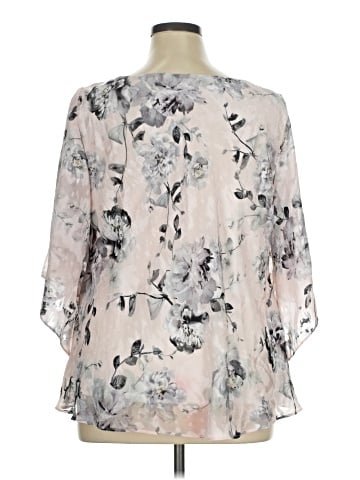 Alex Evenings 3/4 Sleeve Blouse (view 2)