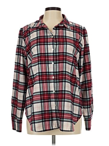 Ann Taylor LOFT Long Sleeve Button-Down Shirt (view 1)
