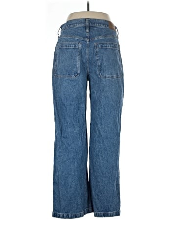 Madewell The Emmett Wide-Leg Jean in Lakecourt Wash: Patch Pocket Edition (view 2)