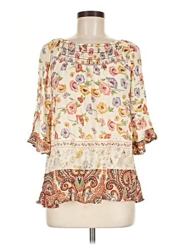 Democracy 3/4 Sleeve Blouse (view 1)