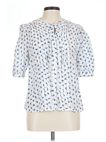 Rebecca Taylor Short Sleeve Silk Top (view 1)