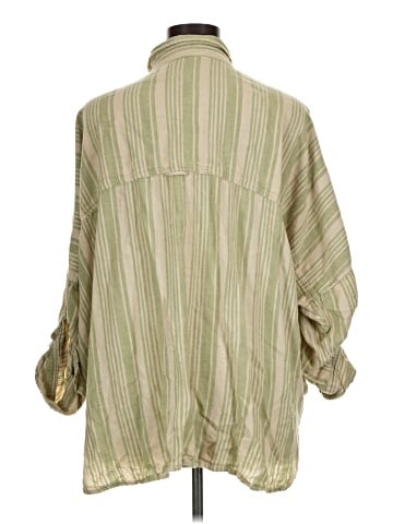 American Eagle Outfitters 3/4 Sleeve Button-Down Shirt (view 2)