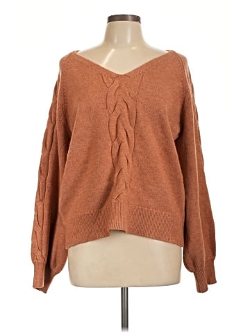 Hem & Thread Pullover Sweater (view 1)