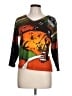 Chico's 100% Cotton Print Orange Pullover Sweater Size Lg (2) - photo 1