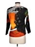 Chico's 100% Cotton Print Orange Pullover Sweater Size Lg (2) - photo 2
